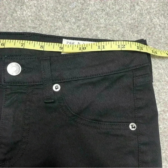 Rag & Bone Skinny Black Jeans - Picture 3 of 10